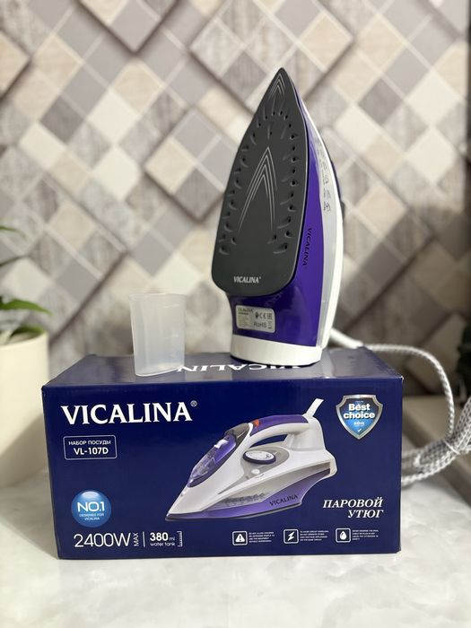 Утюг Vicalina VL-107D белый, фиолетовый
