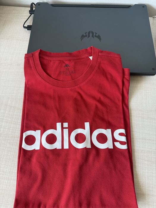 Tricou Adidas Logo de culoare rosie