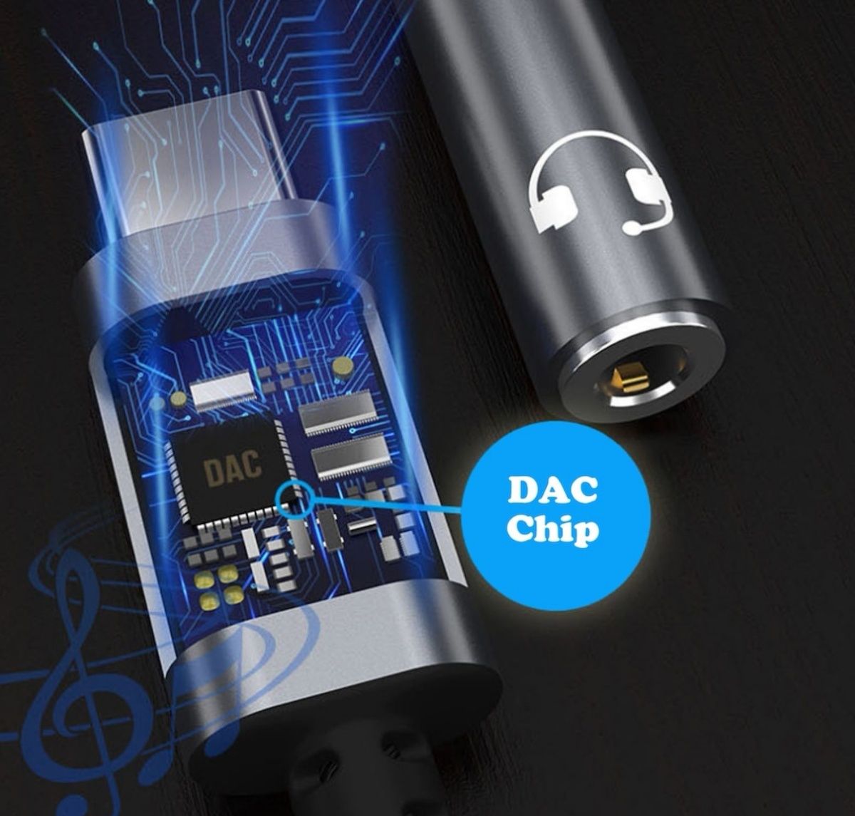 Аудио адаптер за телефон, Axroad Mall, USB Type C - Jack 3.5 мм
