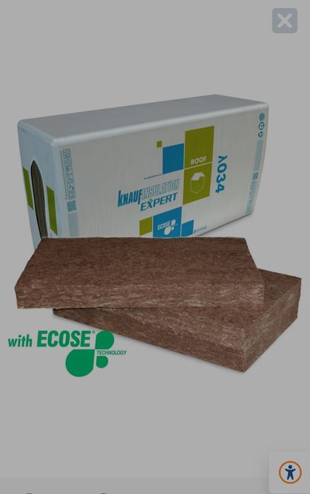 Vata minerala de sticla 120x 60 x 10 cm Knauf