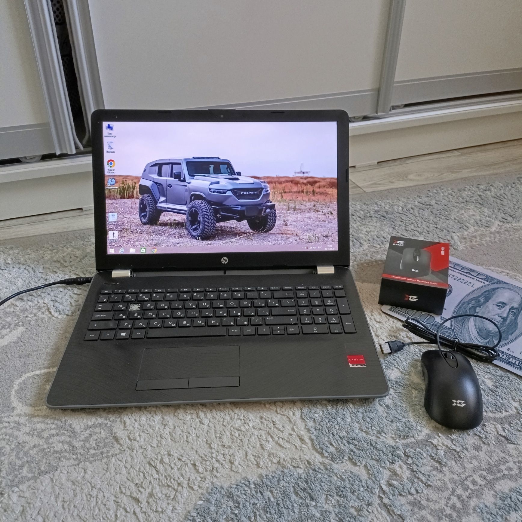HP Notebook 15/2020 года/HDD-1000GB/ОЗУ-4ГБ/Windows 10/Мышка, коврик!