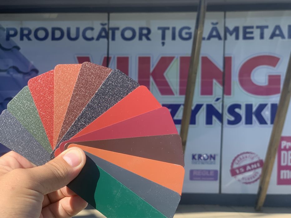 Tigla metalica MAT 0,45mm - 40 lei/mp (orice culoare)