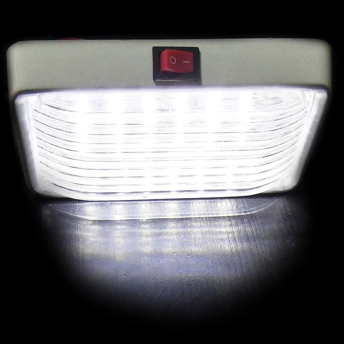 LED Интериорна Вътрешна Лампа Плафон Таван 12V Бус Каравана Кемпер