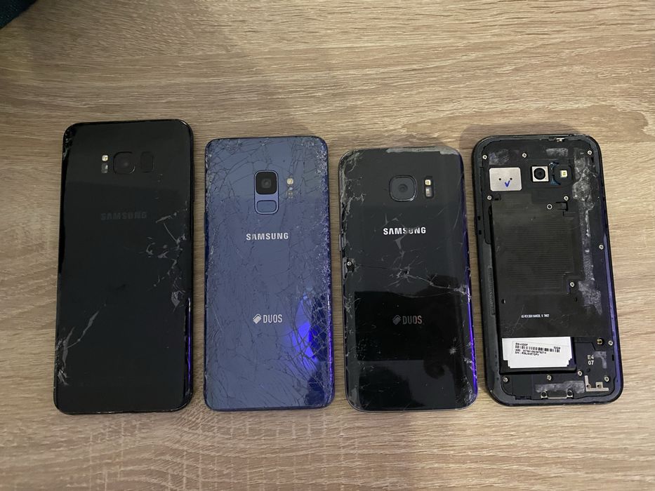 Lot 4 telefoane Samsung S8 Plus, S9, S7 si A5 pentru piese