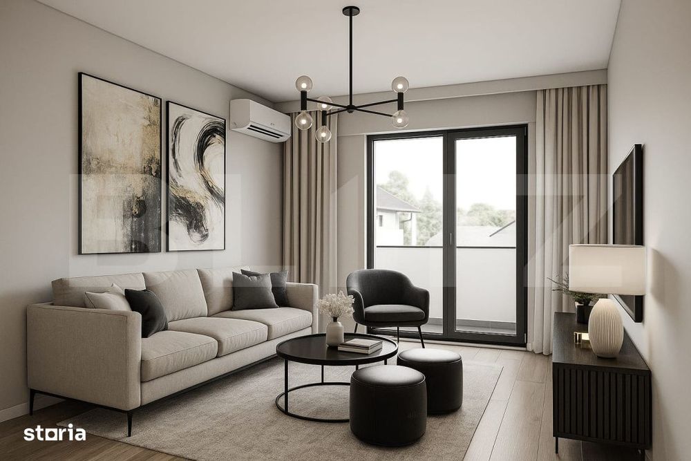 Apartament 3 camere Bloc NOU lift, 2 bai si parcare