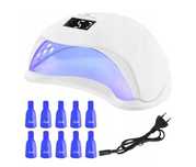 Lampa UV unghii, manichiura, senzor, 48 W + 10 clipsuri reutilizabile
