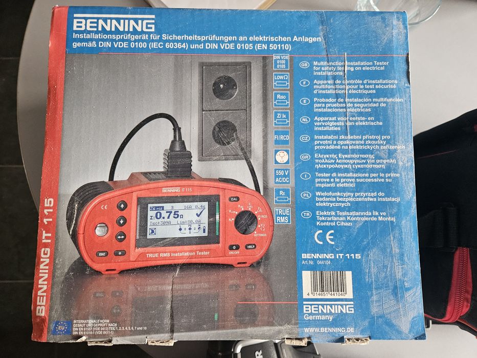 Aparat masura Benning / pentru instalatii electrice  (ca Fluke. Megger