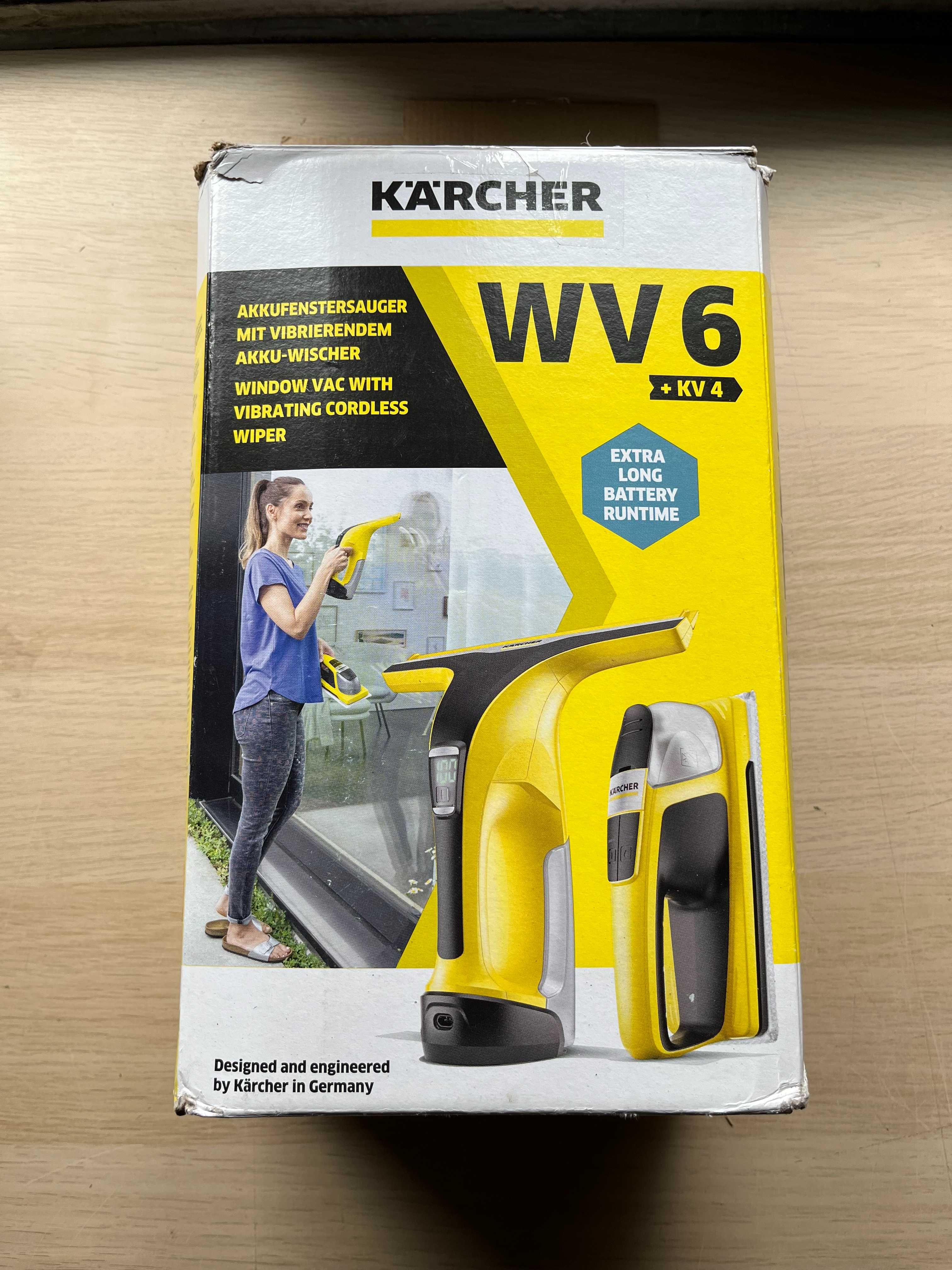 Set Aspirator de geamuri Karcher WV 6 + Stergator de geamuri KV 4