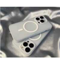 IPHONE 15/PRO/MAX/PLUS Husa Magsafe Frosted Case Semi Clara