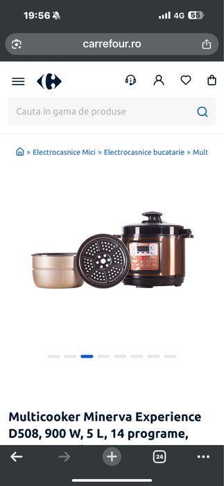 Multicooker ELECTRIC Minerva Experience D508/5L/900W/14 programe