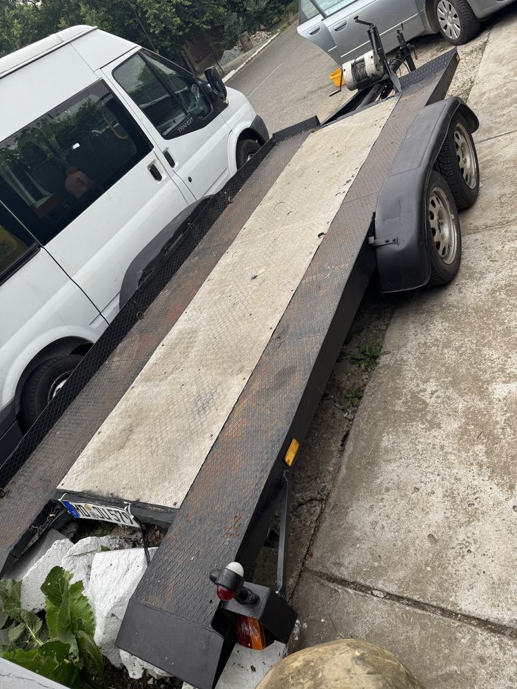 Platforma auto transport , troliu + basculare inmatriculata Germania