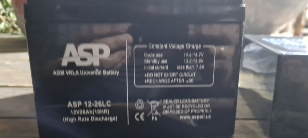 Akumlator. 1  ta 26 v 2 ta 18 v