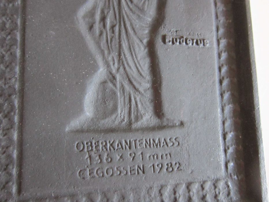 cadou rar Art Noveau fonta Buderus 1983 Germania Muza dansului,muzicii