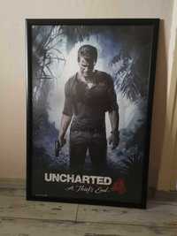 Плакат на Uncharted 4, рамкиран