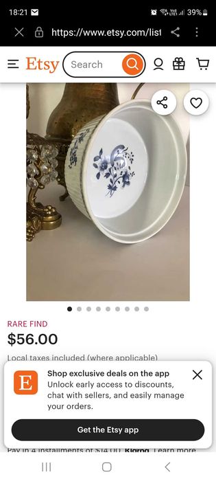 Антикварен комплект купи De Paris Limoges порцелан Франция