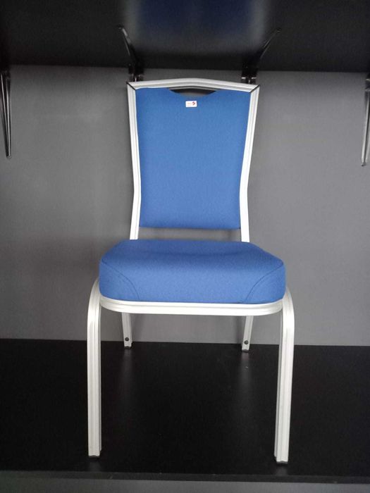 Scaun metalica, gri textil 1 bucata