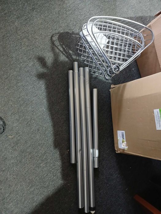 Etajera colt dus mDesign, telescopica, metal