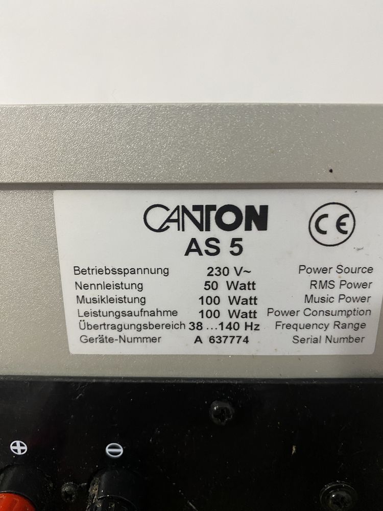 subwoofer canton as5