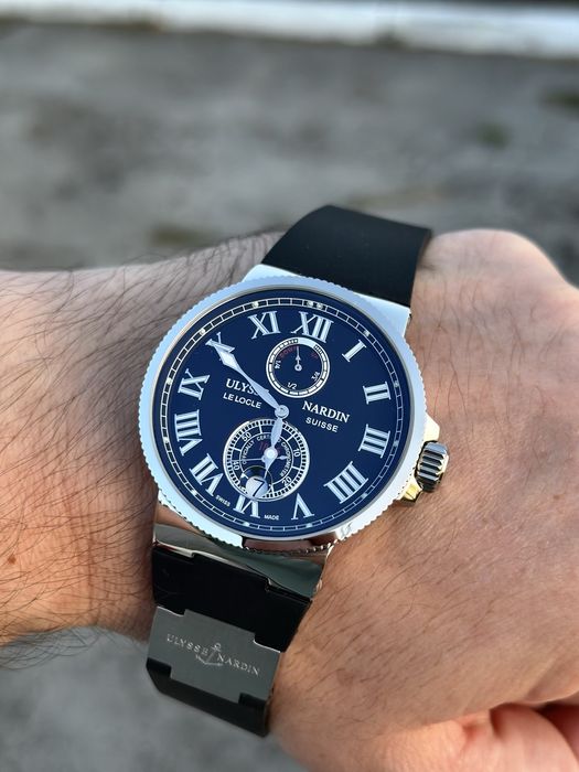 Ulysse Nardin Le Locle Black Dial Rubber