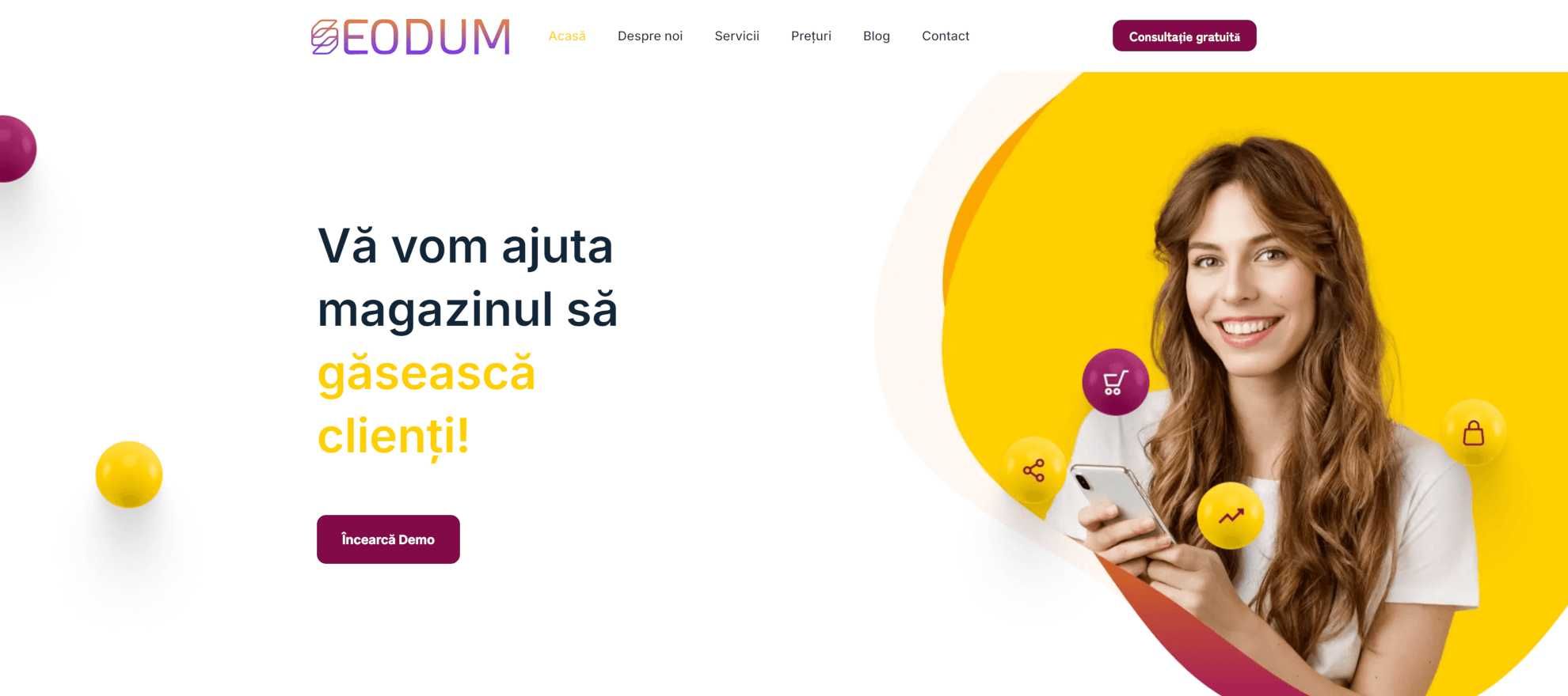 Creare site web cu SEO si afisare in Google pe cuvinte cheie.
