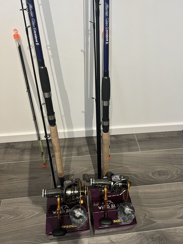 Set Feeder 2 lansete Wind TFD-05 3.6 m + 2 Mulinete WindBlade TFR 5000
