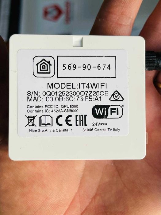 Modul comanda pentru automatizari Nice IT4WIFI, 2.4 GHz,24 V, 14Bm