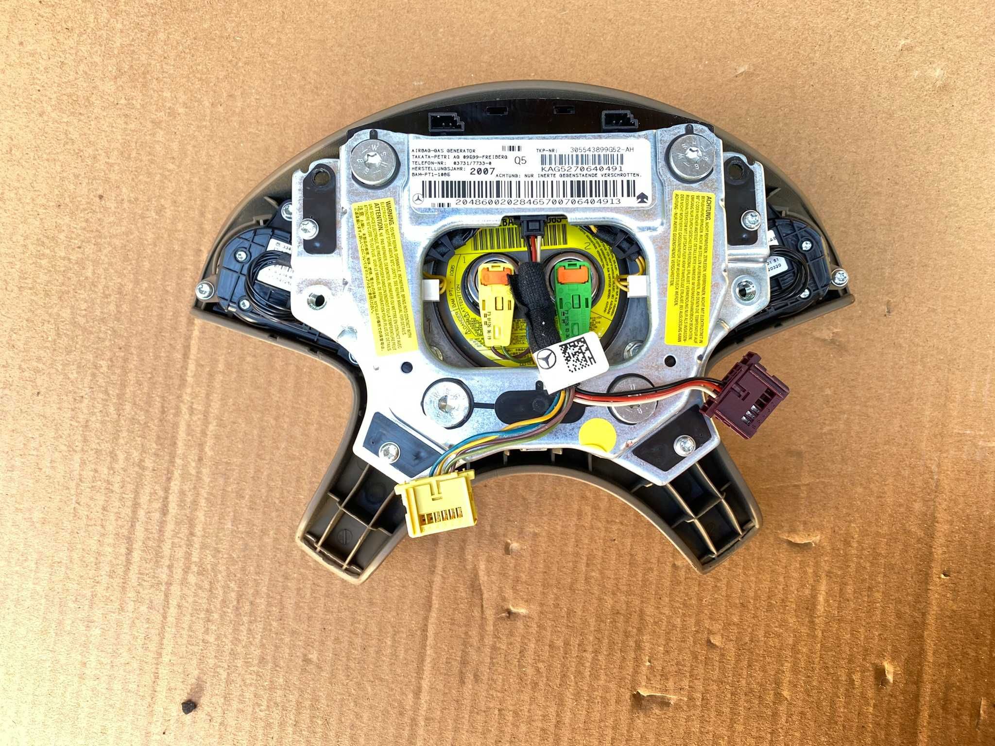 Airbag volan sofer Mercedes W204 W207 crem original