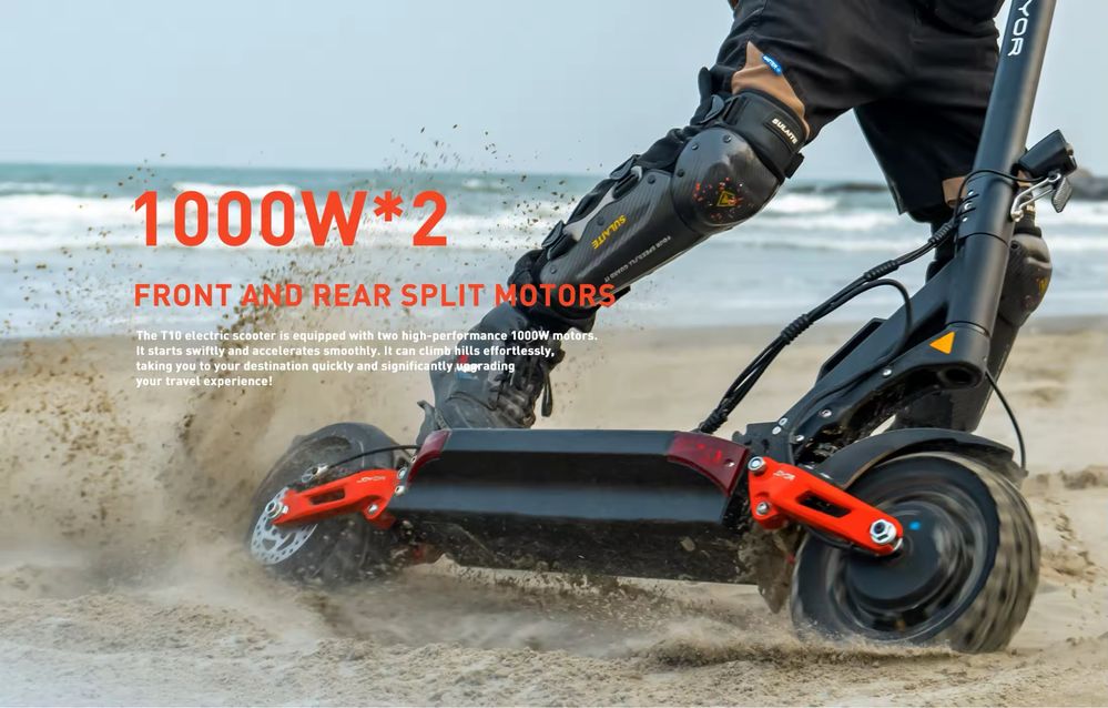 Joyor T10 електрическа тротинетка 2х1000w