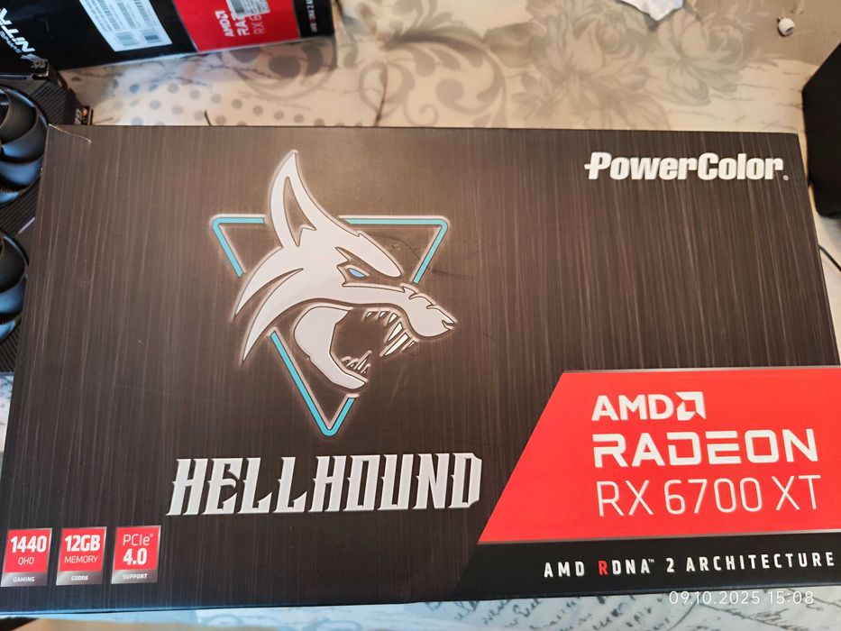 Видеокарта RX 6700XT 12GB PowerColor Hellhound AMD Radeon