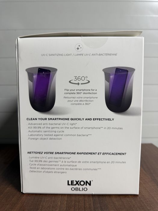 Încărcător wireless cu sterilizator UV • Lexon Oblio