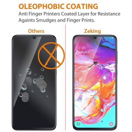 Folie de sticla Full Glue pentru Samsung Galaxy A70, GloMax 5D Negru