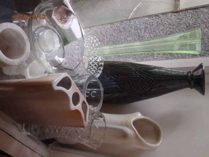 Вази - много красиви, нови:кристални, керамични, мраморни, по