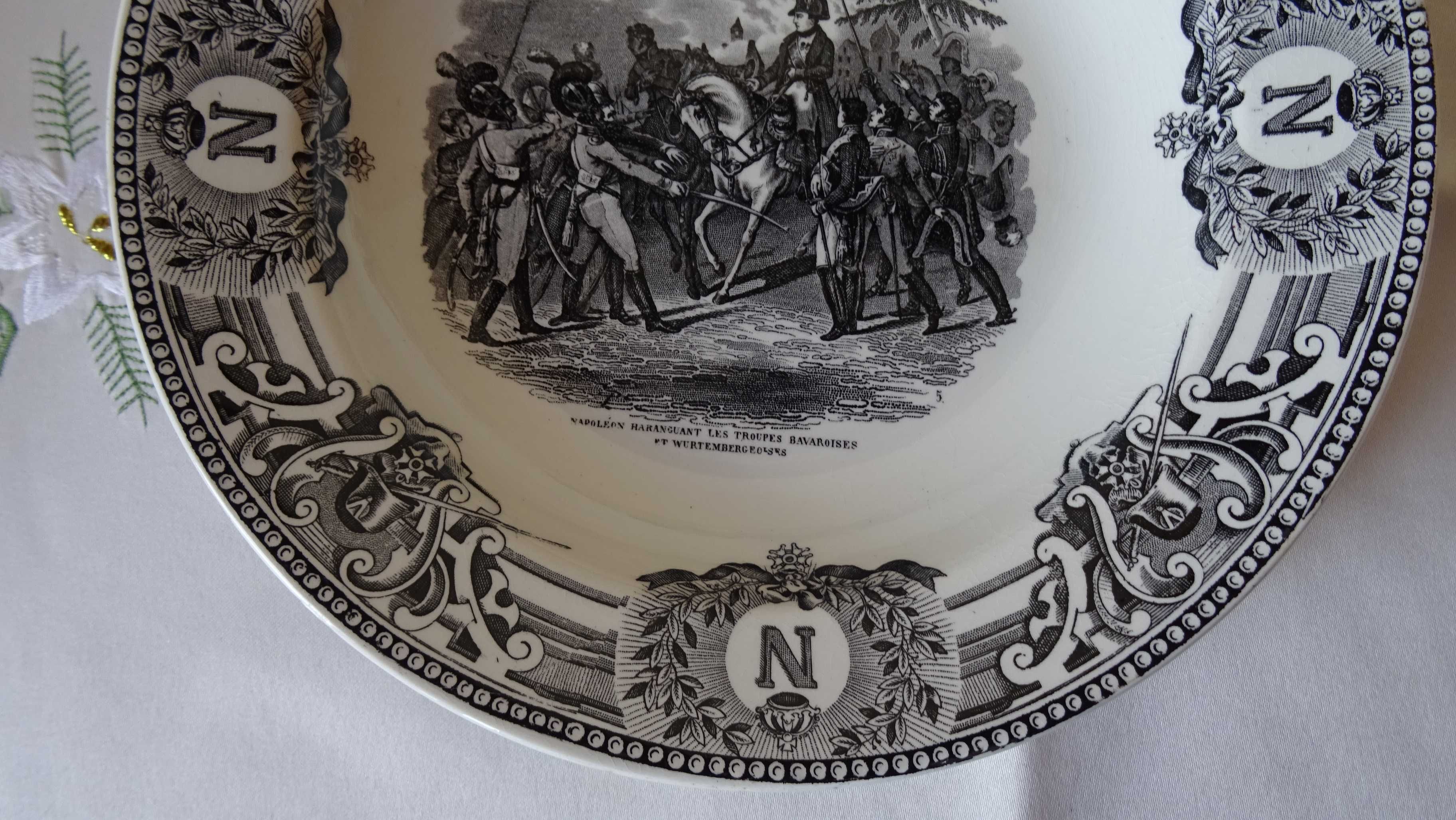 Антични белгийски чинии Napoleon. Марка Keramis B.F. от 1890 г.