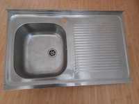 chiuveta de inox partea dreapta 80cm x 50 cm, grosime 2 mm