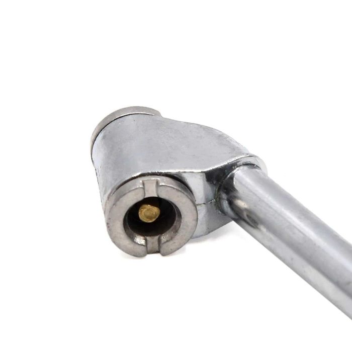 Манометър за гуми с удължител метален - 14 см/0.5-15 bar