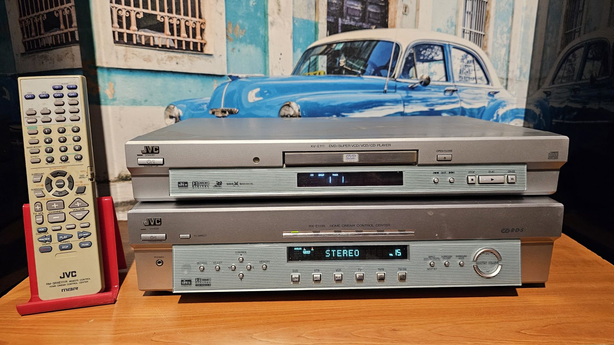 Amplificator statie receiver JVC RX E 111 R si/sau cd dvd JVC XV E 111