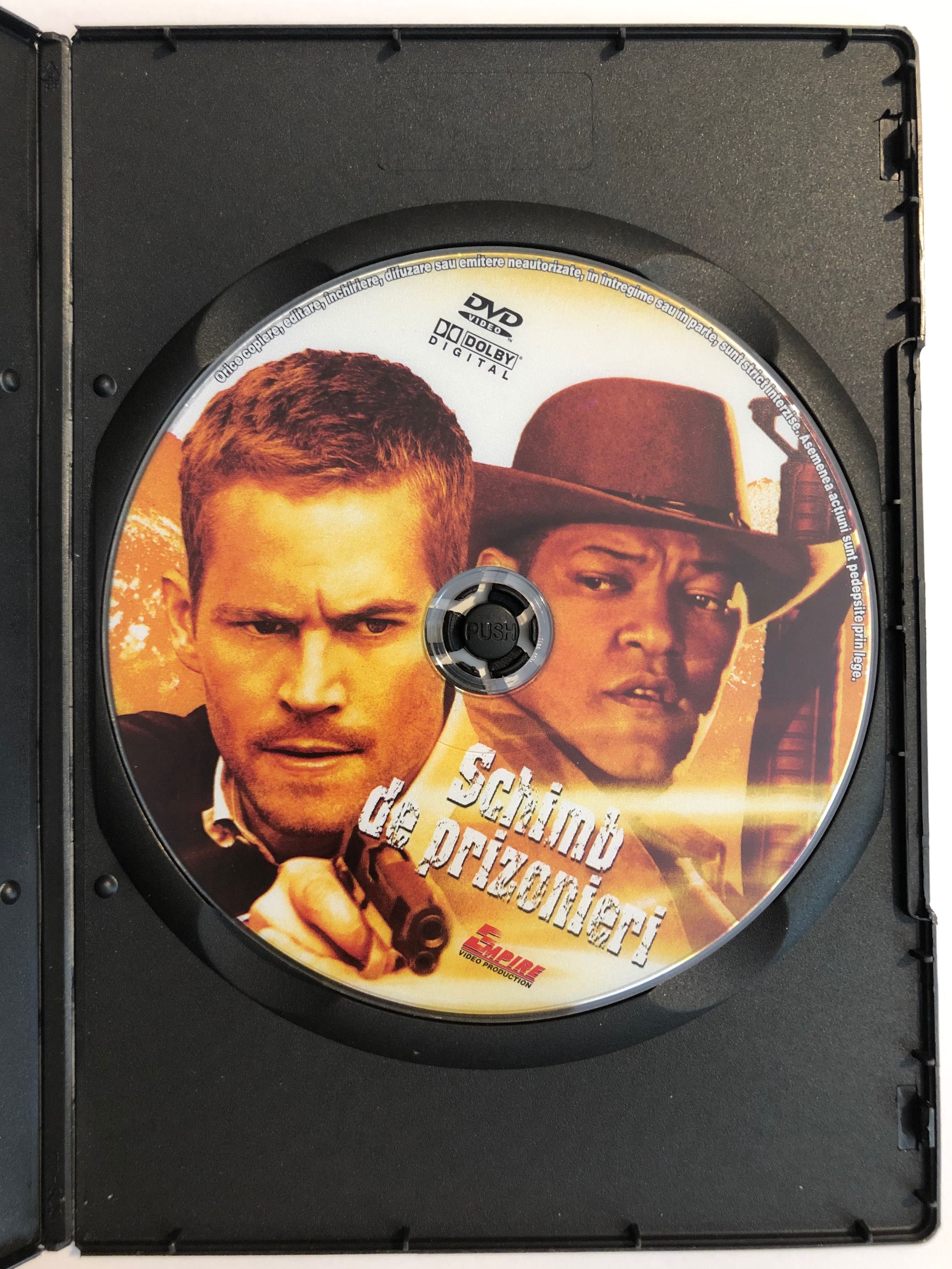 Film DVD “Schimb de prizonieri” cu Paul Walker și Laurence Fishburne