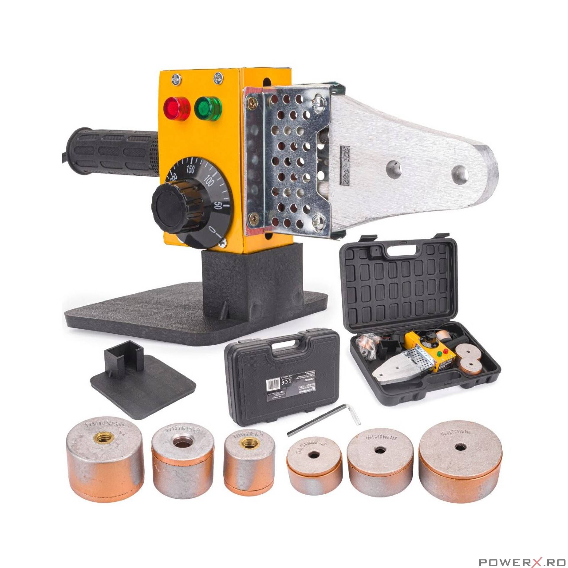 Masina de sudat tevi PPR 1500W 6 matrite 20-63mm Powermat