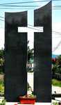 Monument granit negru masiv