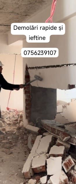 Cărăm moloz, demolăm case, spargem tot și lăsăm curat