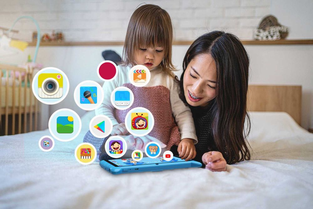 Tableta Educationala pentru Copii,7 Inch,Sonic,2 GB RAM, 32GB ROM