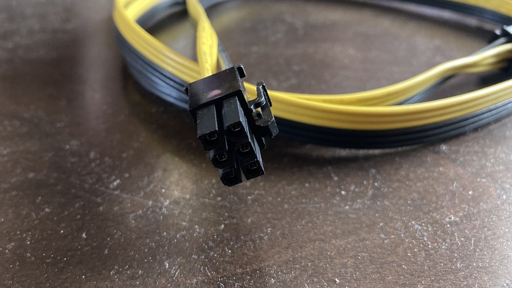 Провод кабель удлинитель двойник питания 6 pin для ПК