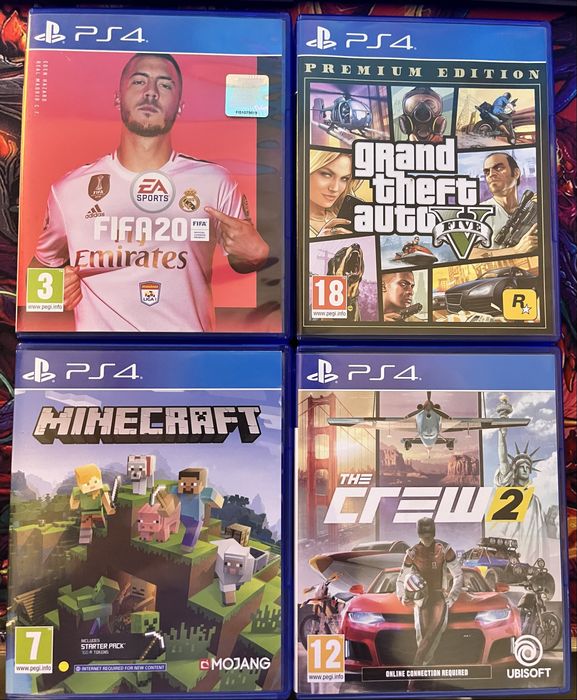 PS 4 slim cu 2 controllere, jocuri si volan cu pedale