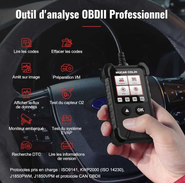 OBD II Scanner Mucar TesterAuto