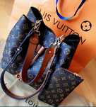 Set LV geanta +portofel, new model, etichetă, saculet inclus