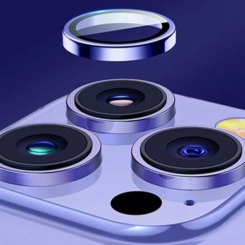 Стъклен Протектор за Камера за Apple iPhone 16 / 15 / 14 Pro / Рингове