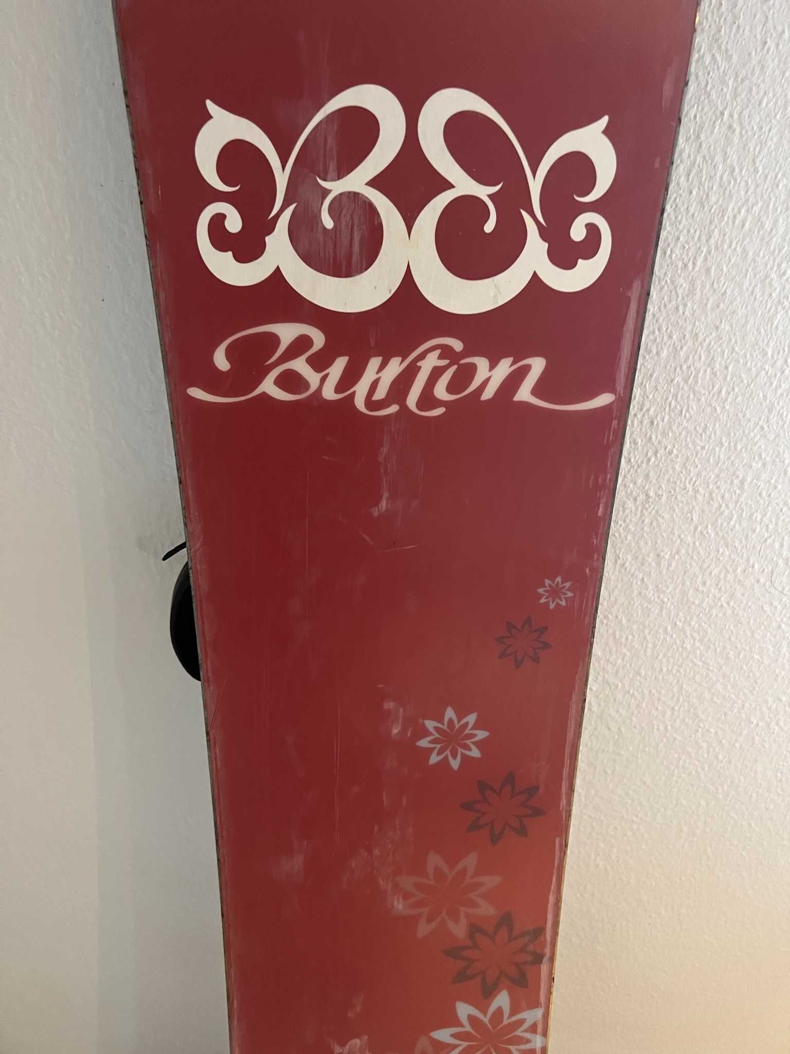 Placa snowboard Burton Feather 154cm +legaturi Burton