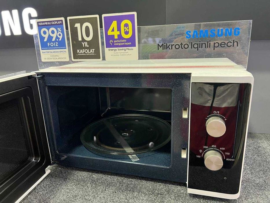 Микроволновая печь Samsung Solo 23L Ceramic Inside Model: MS23K3614AW