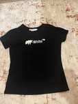 tricou off white negru