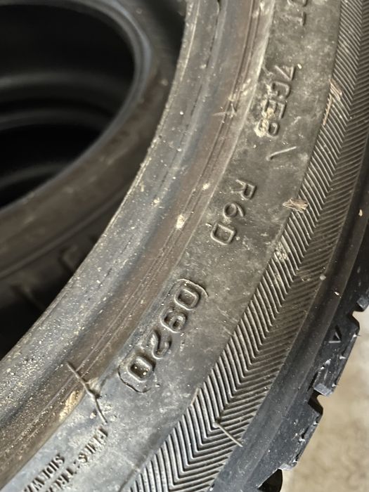 225/45/19 Bridgestone 4 броя 4.5- 6мм рънфлат